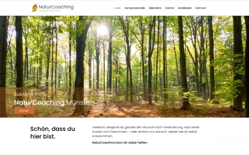 Webdesign Naturcoaching Münster