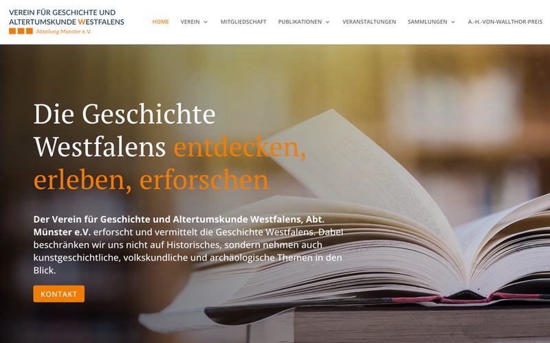 Webdesign Münster Verein für Geschichte 